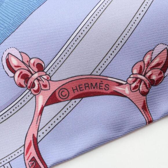 HERMES Authentic Pink Silk Scarf - Picture 2 of 3